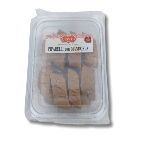 Piparelli Siciliani con Mandorla - Delizia Tradizionale da 250g