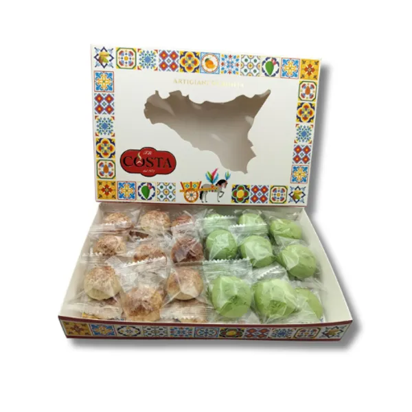 Deliziosi Pasticcini Ripieni Artigianali Pistacchio - cioccolato e Rhum