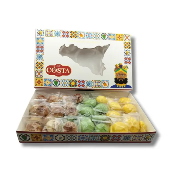Gocce Ripiene Triplo Gusto: Pistacchio, Cioccolato e Rhum, Limone