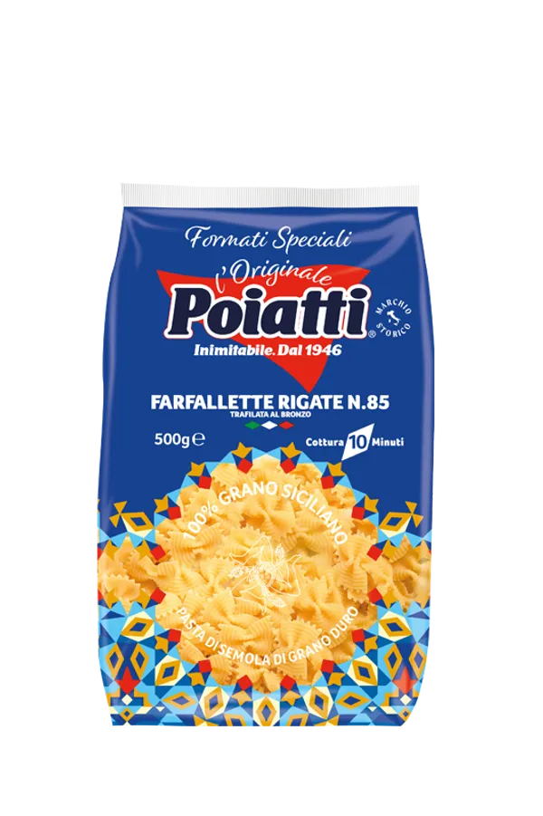 POIATTI FARFALLETTE RIGATE 85 G.500
