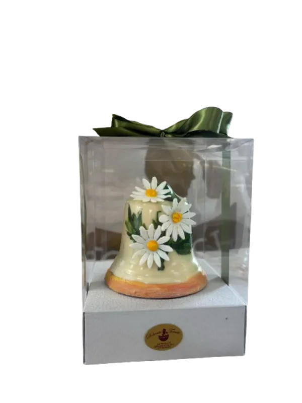 Campana di Cioccolato Bianco Dipinta a Mano 300 gr