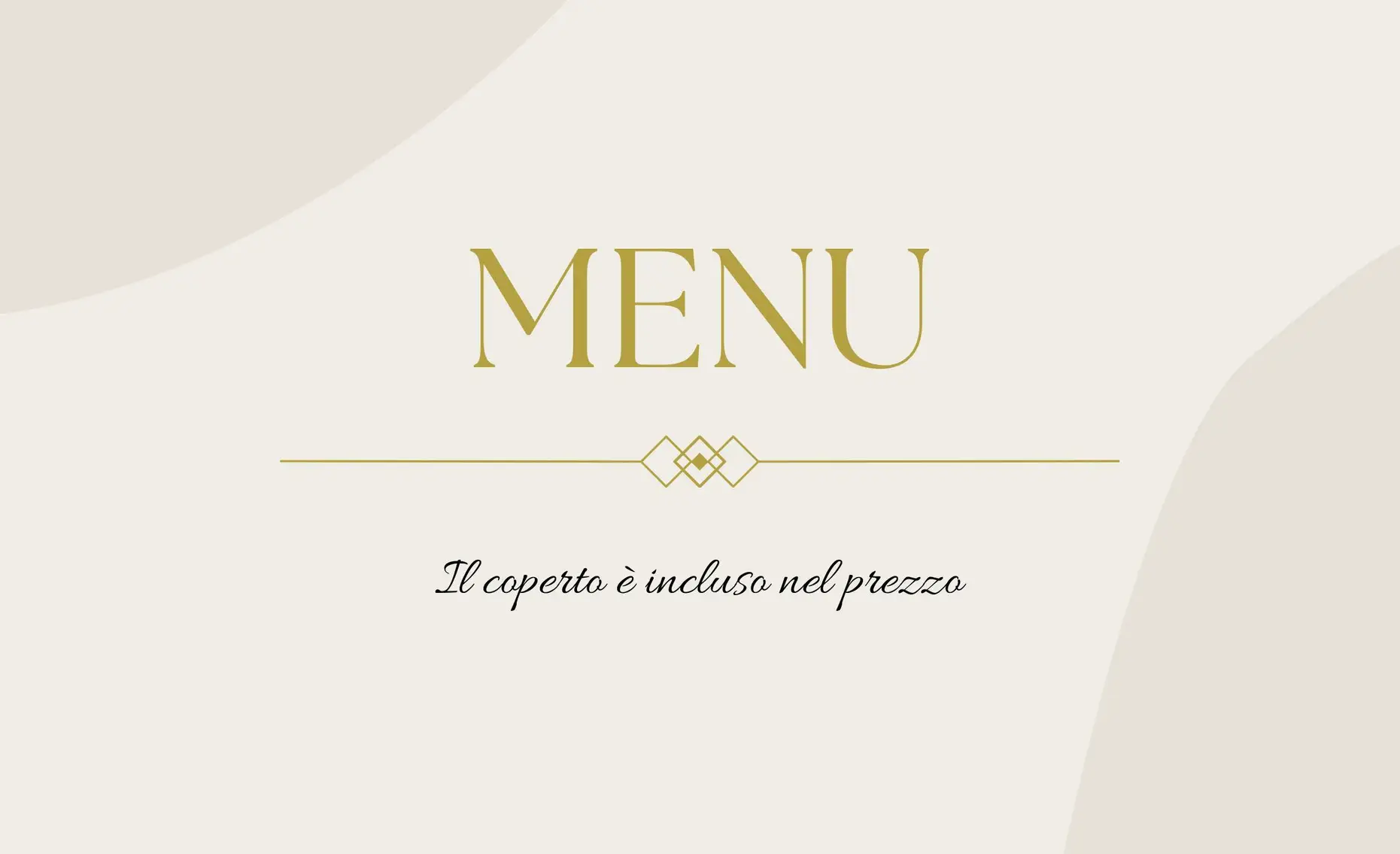 Menu digitale Dolceria Torrisi