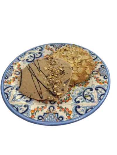 Foglioni ricoperti alla nocciola