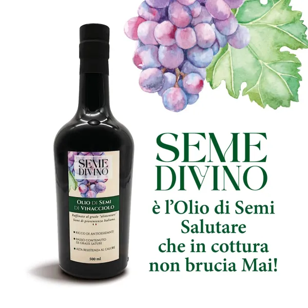 Seme Divino – olio di semi alimentare di vinacciolo