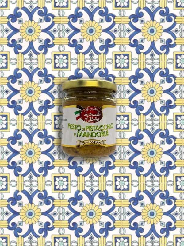Pesto di Pistacchio e Mandorle (vaso vetro gr 180) | Zu Fulippu