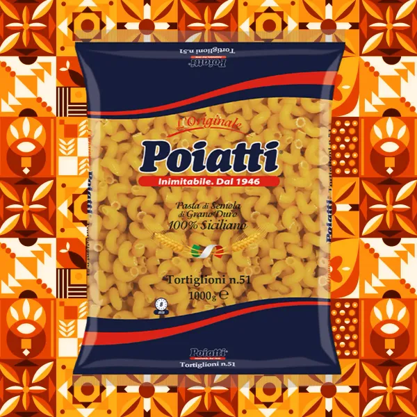 Pasta di Semola di grano duro Siciliano | Tortiglioni nr.51 POIATTI