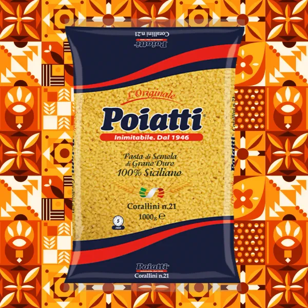 Pasta di Semola di grano duro Siciliano | Corallini nr.21 POIATTI