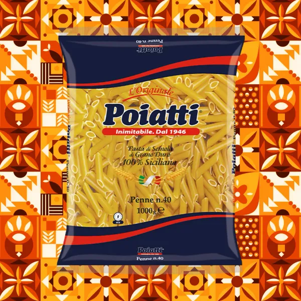 Pasta di Semola di grano duro Siciliano | Penne Lisce nr.40 POIATTI