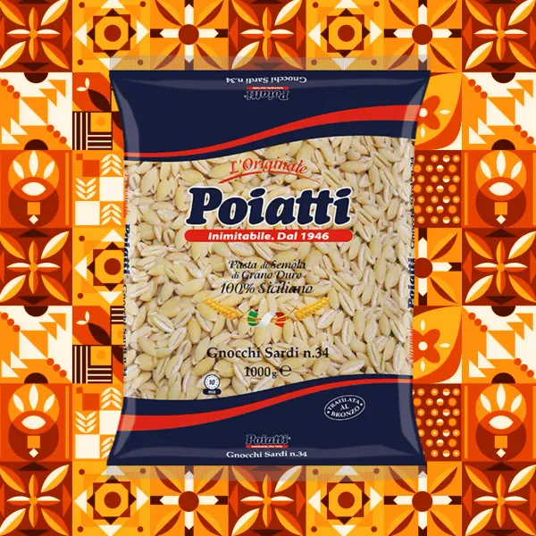 Pasta di Semola di grano duro Siciliano | Gnocchi Sardi nr.34 POIATTI