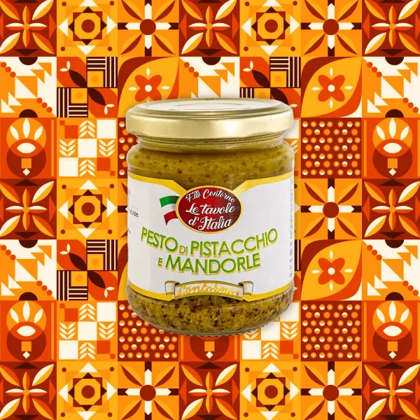 Pesto di Pistacchio e Mandorle (vaso vetro gr 180) | Zu Fulippu