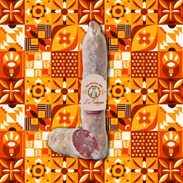 Salame Siciliano dei Nebrodi S. Angelo IGP 500gr | Zu Fulippu
