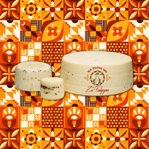 Formaggio Canestrato Primo Sale Fresco con Pepe Nero 1 kg | Zu Fulippu