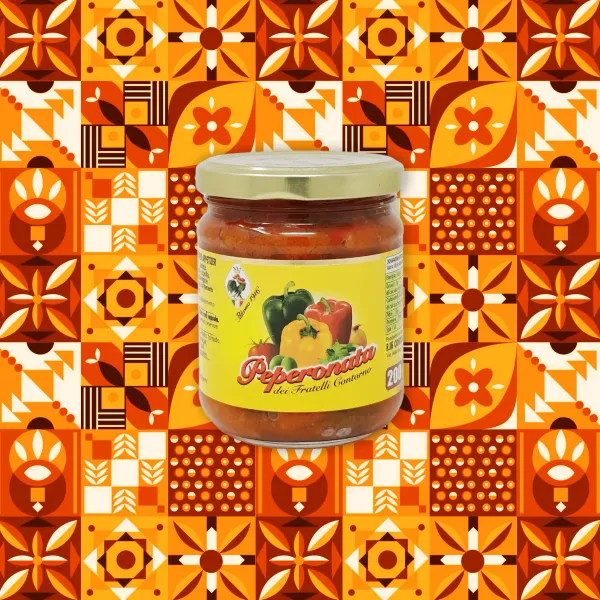 Peperonata - Antipasto di Peperoni (vaso vetro gr 200) | Zu Fulippu