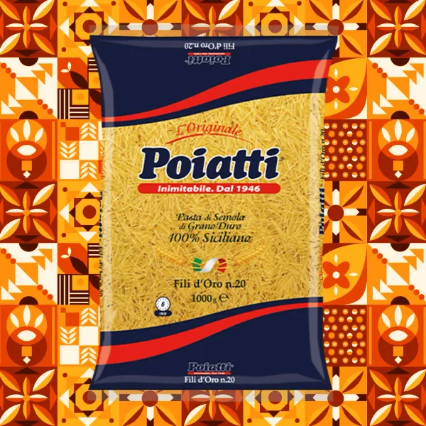 Pasta di Semola di grano duro Siciliano | Fili d'Oro nr.20 POIATTI