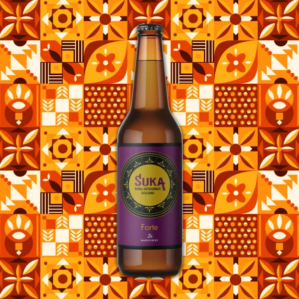 Birra SUKA Forte (doppio malto) | Artigianale Siciliana (bottiglia 33 cl) | Zu Fulippu