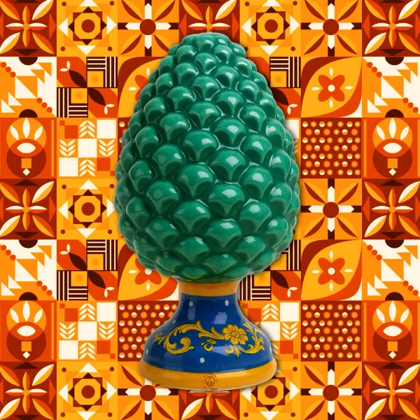Pigna in ceramica Siciliana Verde | Zu Fulippu