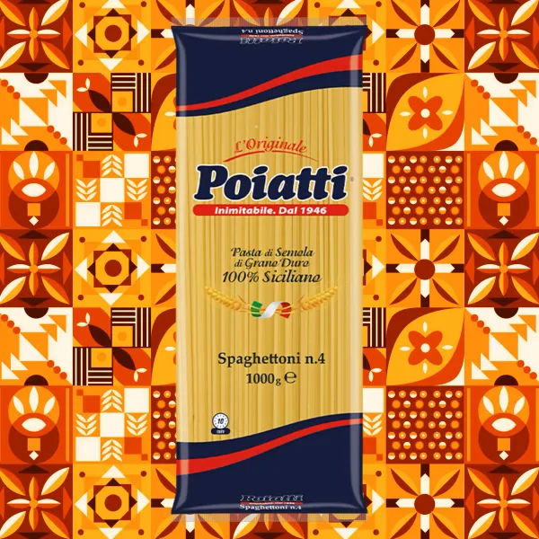 Pasta di Semola di grano duro Siciliano | Spaghettoni nr.04 POIATTI