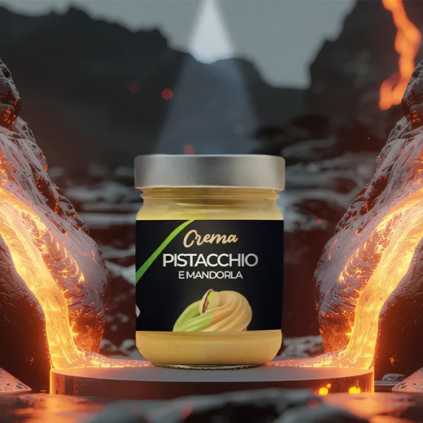 Crema gusto doppio pistacchio e mandorla | Vulcano