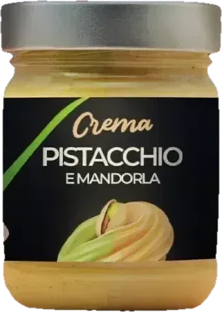 Crema doppio gusto pistacchio e mandorla Vulcano