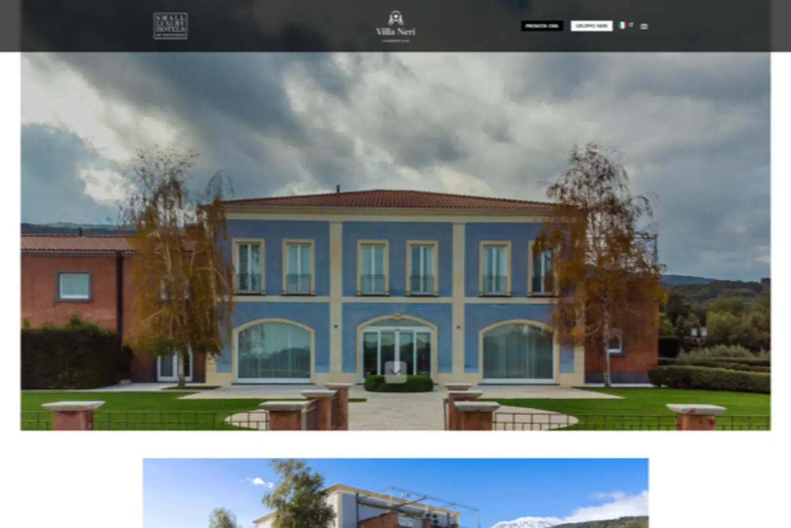 Villa Neri: la home del sito