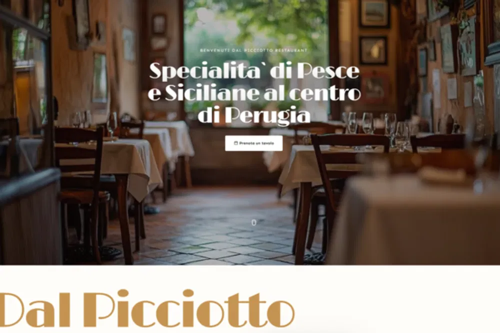 Il Picciotto: una schermata del sito
