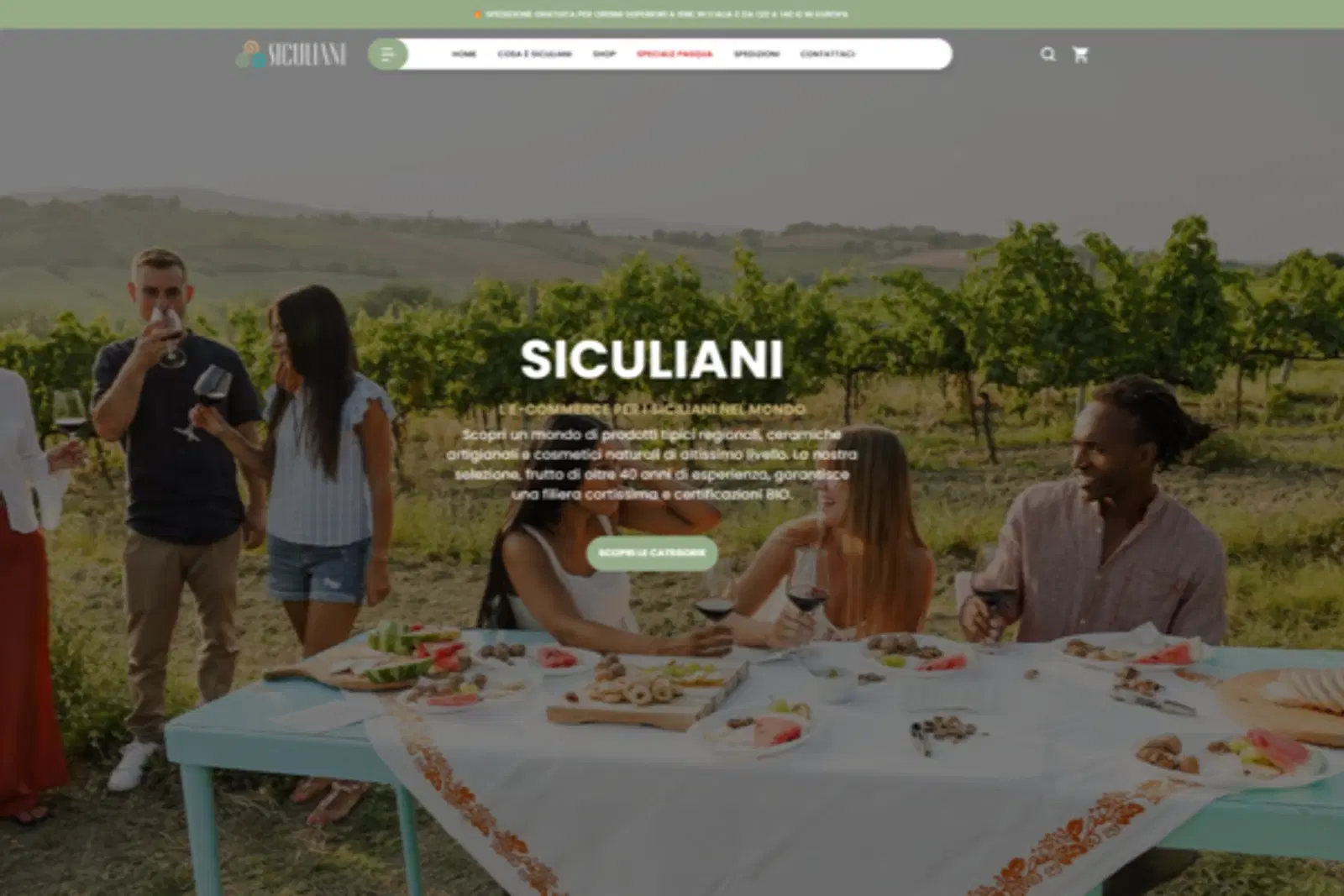 Siculiani: la home del sito