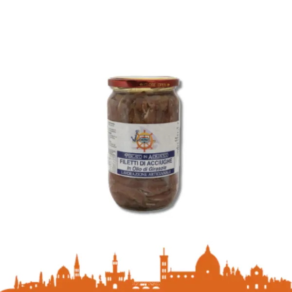 FILETTI DI ACCIUGHE VASO 720 ML O.G.