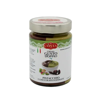 Crema gusto doppio pistacchio e cioccolato fondente