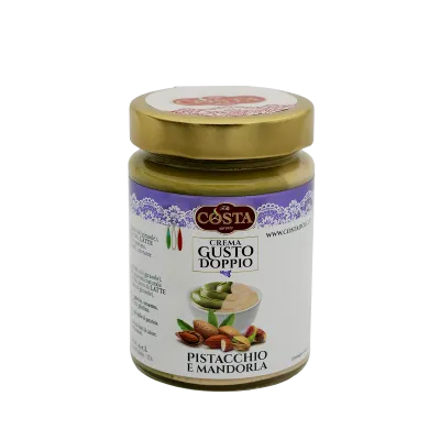Crema gusto doppio pistacchio e mandorla
