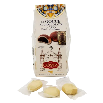 Gocce al cioccolato e rhum