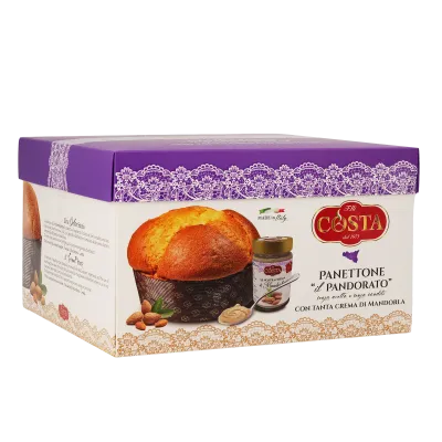 Panettone &quot;il pandorato&quot; con crema alle mandorle 1,150 KG