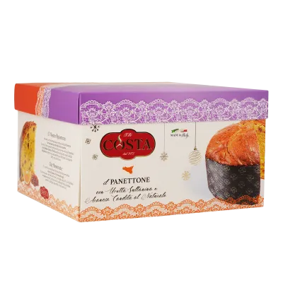 Panettone con uvetta sultanina e arancia candita al naturale 1 KG
