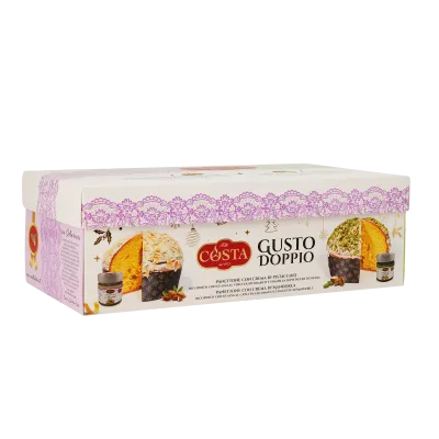 Panettone doppio gusto e doppia crema 1 KG