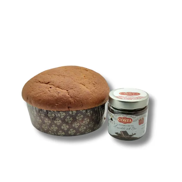Panettone Artigianale Zero Glutine con Crema al Cioccolato dell'Etna Zero Lattosio - 700 g