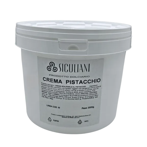 Crema di Pistacchio W 20% - Cremosa e Naturale