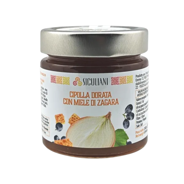 Cipolla Dorata con Miele di Zagara e Vino Nerello Mascalese - Confettura Artigianale