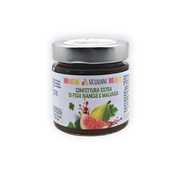 Extra White Fig Jam with Orange Blossom Honey and Almonds - 240 g