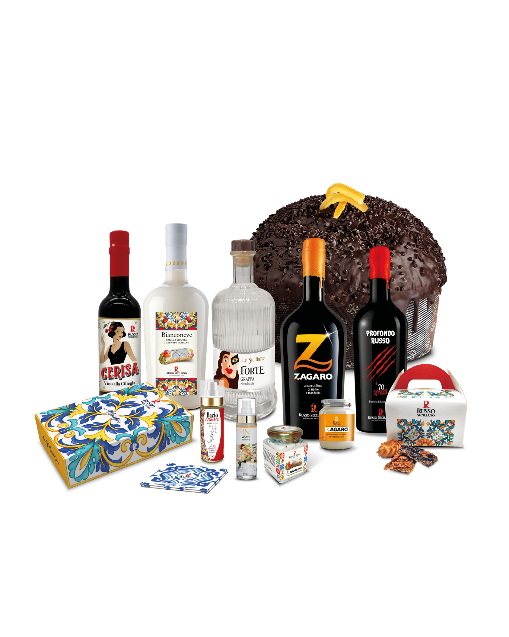 Cesta Natalizia Maxi Deluxe Distilleria Russo - Regalo Natale Sicilia