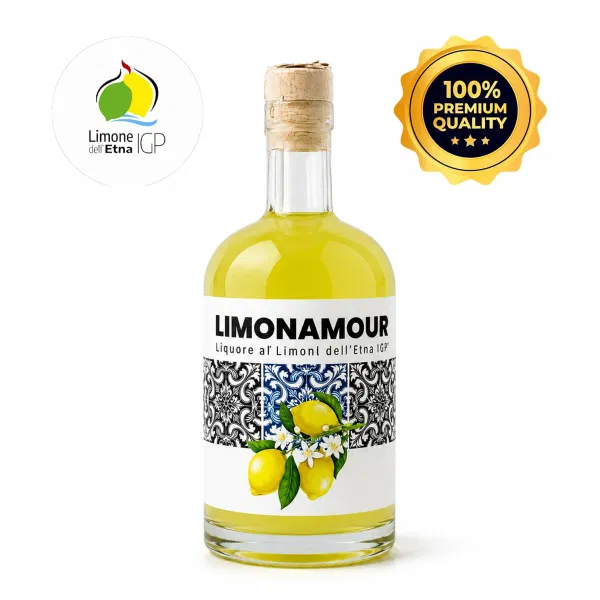 Limoncello with PGI Lemon from Etna
