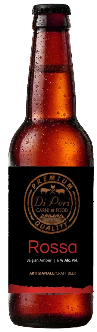 Birra artigianale personalizzata con l'etichetta di Di Peri
