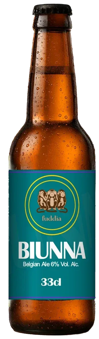 Birra artigianale personalizzata con l'etichetta di Fuddìa