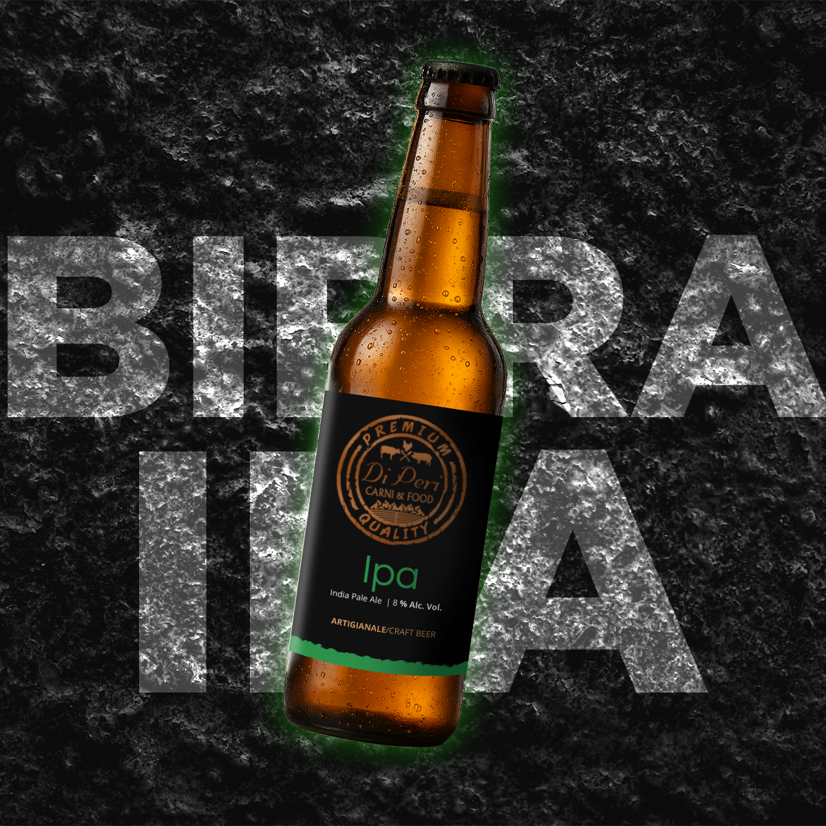 Craft IPA beer