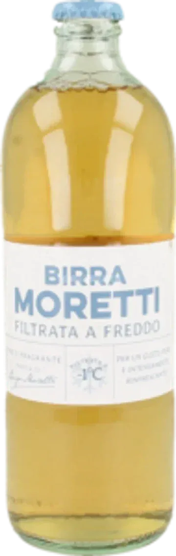 Birra Moretti filtrata a freddo
