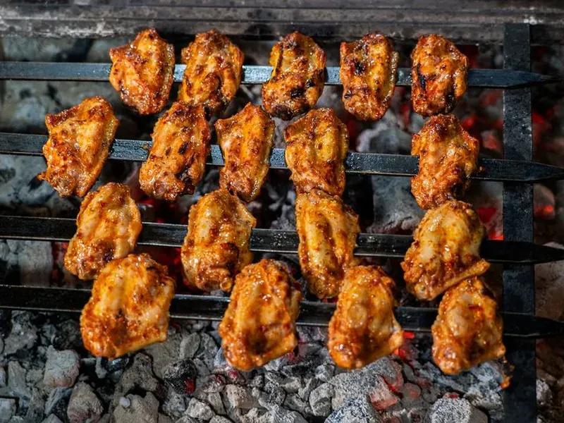 Pollo sulla brace
