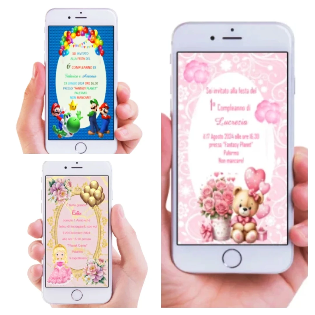 Inviti digitali da condividere su smartphone