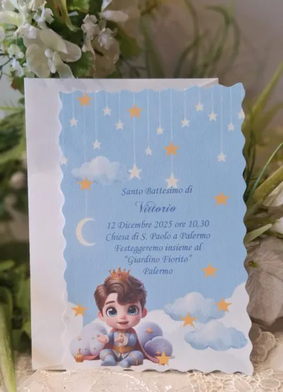 Invito Santo Battesimo principe