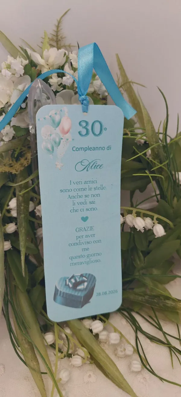 Segnalibro Compleanno 30 anni