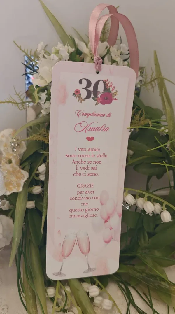 Segnalibro Compleanno 30 anni