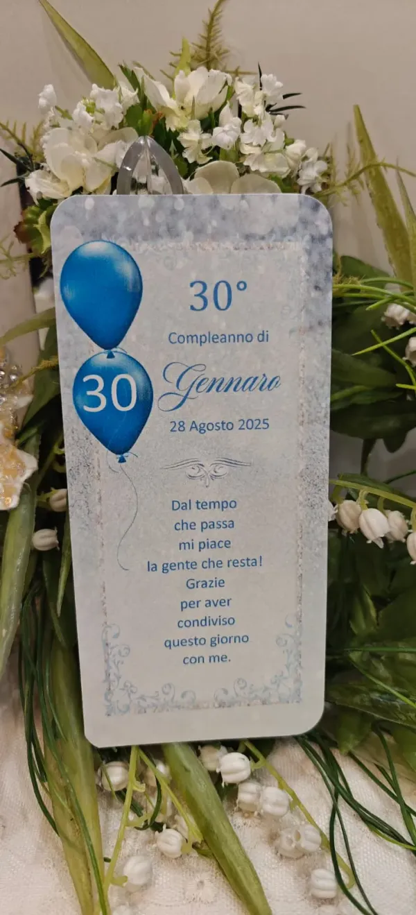 Segnalibro Compleanno 30 anni Uomo