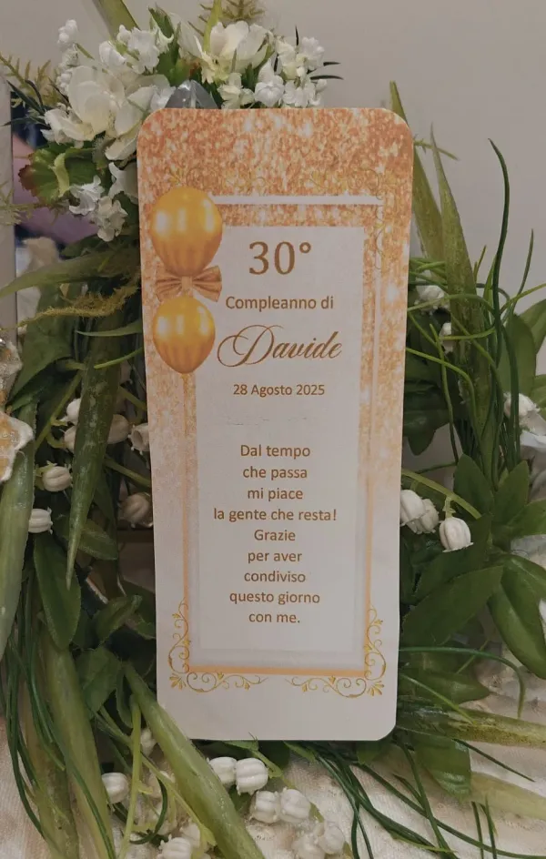 Segnalibro Compleanno 30 anni Uomo